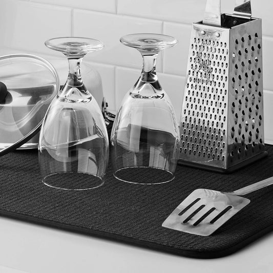Absorbent Microfiber Dish Drying Mat – Quick Dry Kitchen Counter Mat