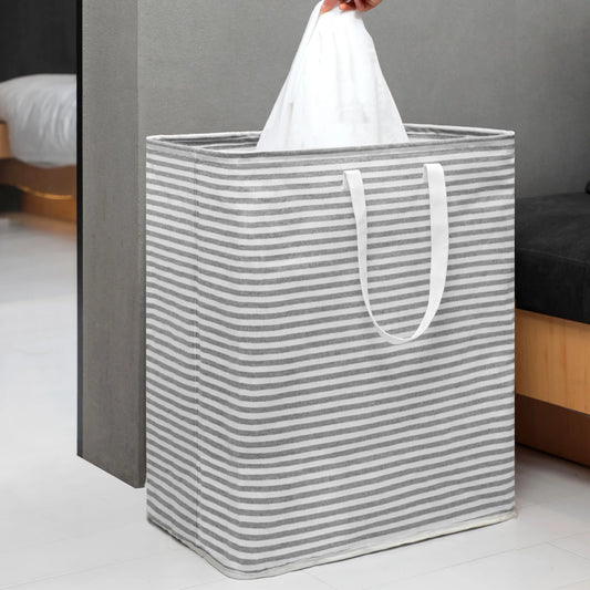 Collapsible Laundry Basket – Foldable Clothes Hamper with Handles