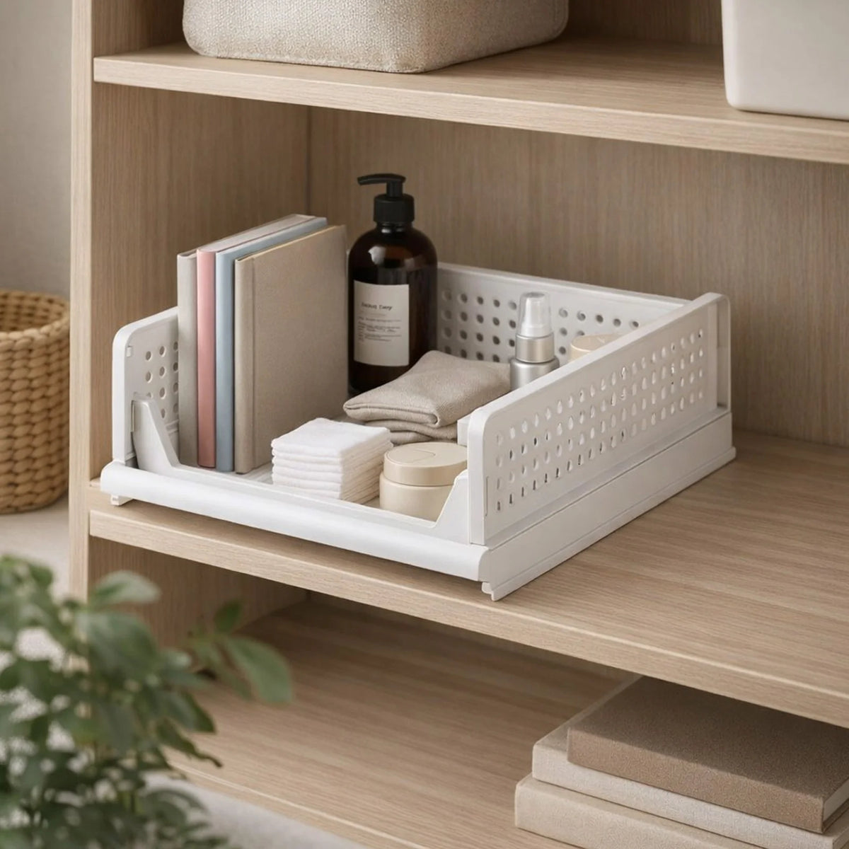 Stackable Storage Bin – Multi-Purpose Closet, Shelf & Pantry Organizer ...